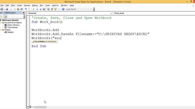 How to Create, Save, Close, Open Workbook Using VBA смотреть онлайн