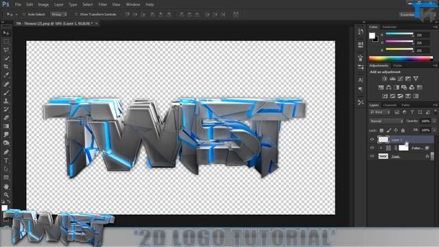How to make a 2D/3D Logo Photoshop Tutorial [Ep 3 - Photoshop Effects] смотреть онлайн