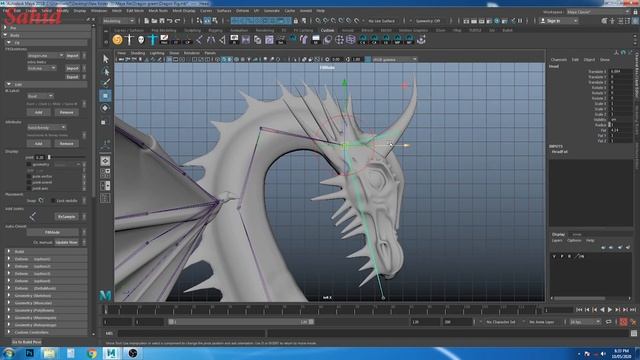 Maya Dragon Rigging / Advanced Skeleton Setup / Part -1 смотреть онлайн