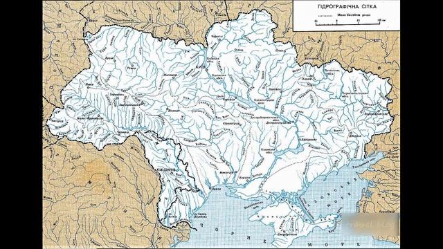 Detailed Map Of The Rivers Of Ukraine ?/ Подробная карта рек Украины