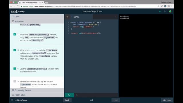 JavaScript and CodeCademy Day 5 - Scope смотреть онлайн