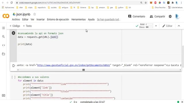 14. Python 3 : Colab, Consumir una api || rest api de wordpress, Formato json смотреть онлайн
