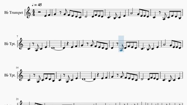SUPER EASY Trumpet Sheet Music: How to play Good Morning (Omori) by OR3O смотреть онлайн
