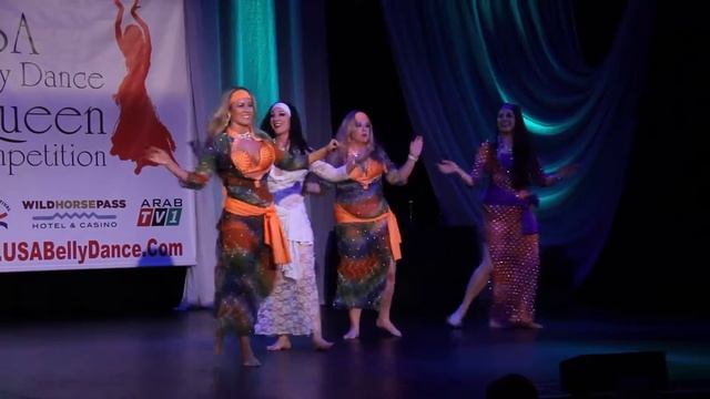 Shahrazad Dance Co. performs Basbousa Shaaby at USA Bellydance Queen смотреть онлайн