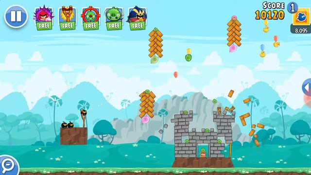 Игра Angry Birds Friends интересная. часть пятая смотреть онлайн