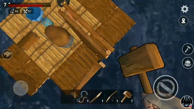 Raft: выживание на плоту #3. Построил вышку. смотреть онлайн