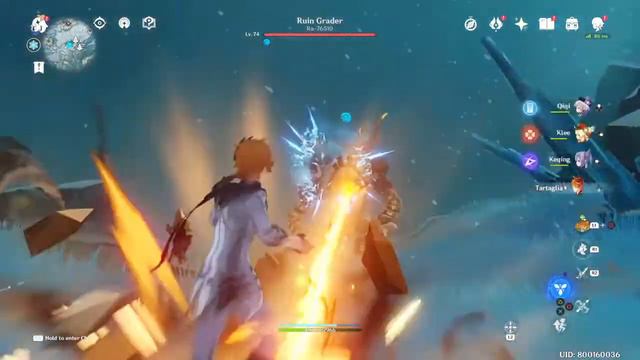 [PS4: Genshin Impact] Dragonspine Exploration - Weapon: Snow-Tombed Starsilver Gate --6/8 tablets смотреть онлайн