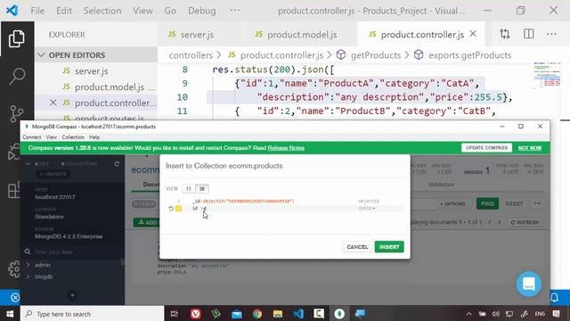 13 Cairo Univ Nodejs MVC Design Pattern Mongodb Compass, Add Data, Import, Export Data смотреть онлайн
