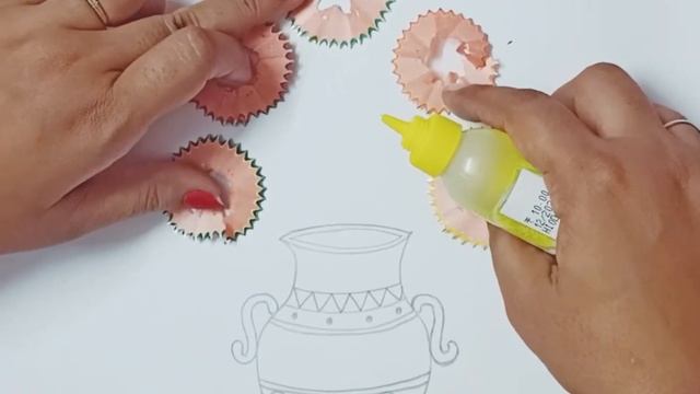 How to make craft from pencil peel pencil ke chilke ka craft kaise banaye@5MinuteCraftsYouTube@YouT смотреть онлайн