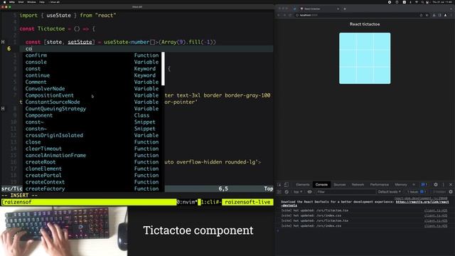 React JS - Making Tic Tac Toe Game under 100 lines of code смотреть онлайн