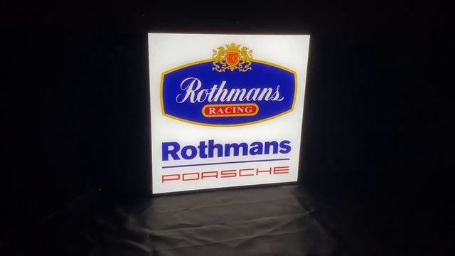 Lighted Rothmans Racing Porsche Sign For Sale смотреть онлайн