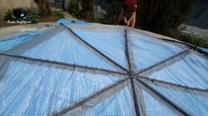 Каркасный бассейн 457х122. Павильон для бассейна 6x6x2,95м. Сборка.