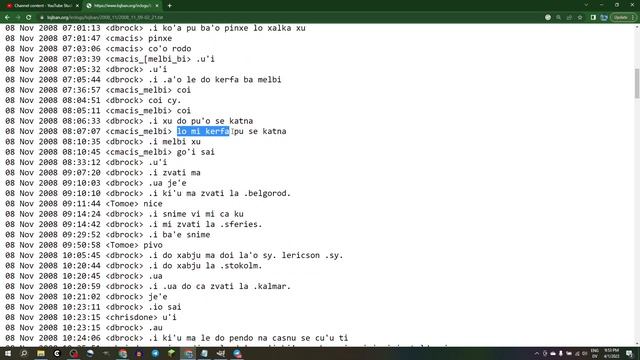 reading random old Lojban IRC logs смотреть онлайн