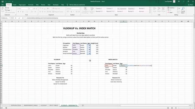 Excel: VLOOKUP Vs INDEX & MATCH (Comparison) смотреть онлайн
