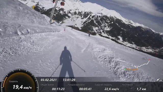 Архыз полный спуск северный склон #Архыз смотреть онлайн