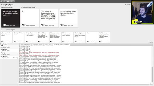 FUNNIEST SESSION EVER | CARDS AGAINST HUMANITY смотреть онлайн