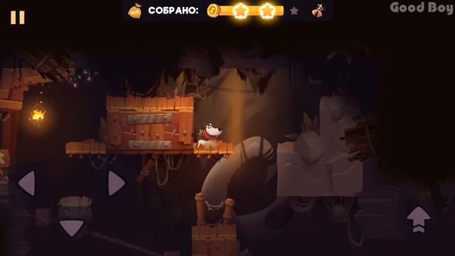 "My Diggy Dog 2", level 16 Walkthrough. All Stars and treasures. Russian version. смотреть онлайн