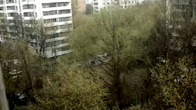 Снегопад в Москве.23.04.2010. смотреть онлайн