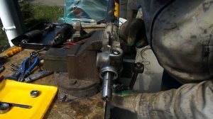 SantaFe снятие и разборка рулевой рейки