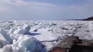 Ледоход на Енисее в Дудинке! Зрелищно!
