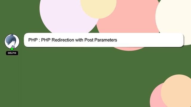 PHP : PHP Redirection with Post Parameters смотреть онлайн