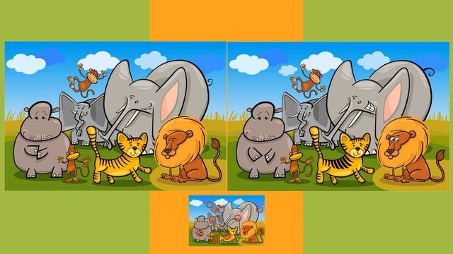 Логическая детская игра. Найди 10 отличий. Logical children's game. Find 10 differences. Часть 2. смотреть онлайн