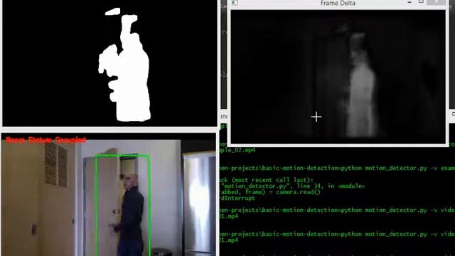 Door Survelliance with python OpenCv смотреть онлайн
