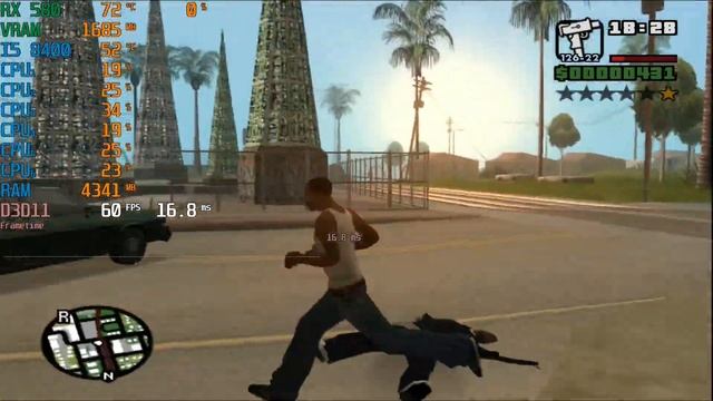 GTA: San Andreas ( PCSX2 1.6.0) - RX 580 8GB / i58400 / 16GB RAM смотреть онлайн