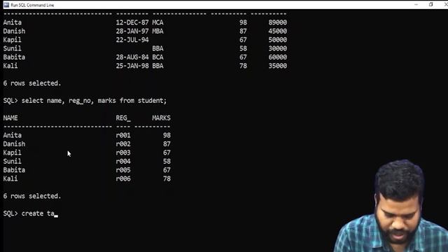 display record in oracle | select statement in oracle | how to show data in oracle display #4 смотреть онлайн