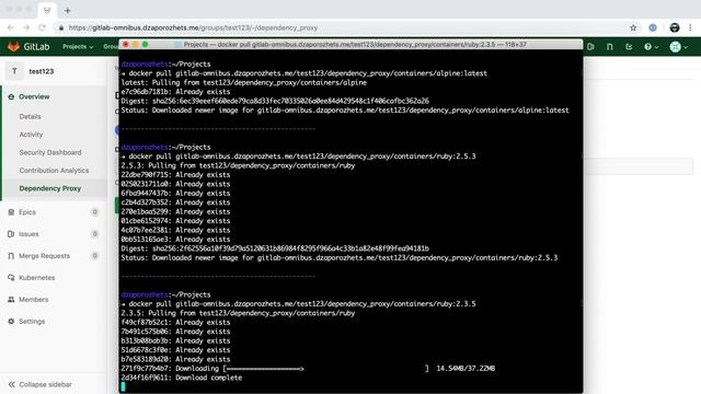 Dependency Proxy for containers. v11.11 (no sound) смотреть онлайн