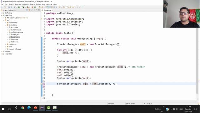 java collection framework #30 | treeSet sortedList constructor смотреть онлайн