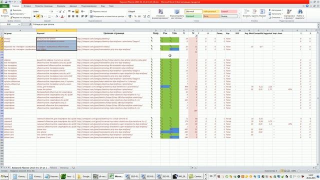 Работа с семантическим ядром Русскоязычного Интернет магазина shtepsel com - ЧАСТЬ 3 Фильтры в Exce смотреть онлайн