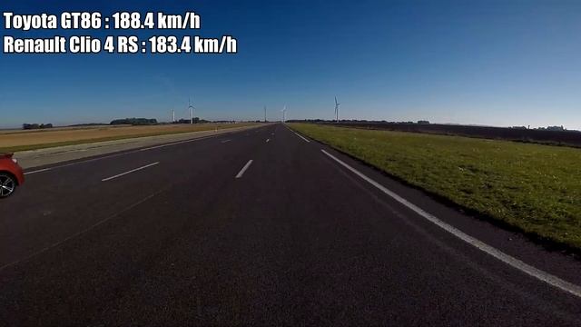 Toyota GT86 vs Renault Clio 4 RS 1.6 200 EDC смотреть онлайн