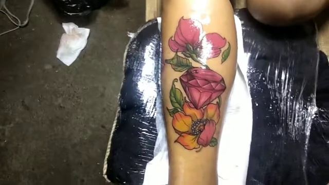 diamond and flower tattoo design смотреть онлайн