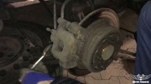 Меняем тормозные колодки на Toyota camry 30 2.4