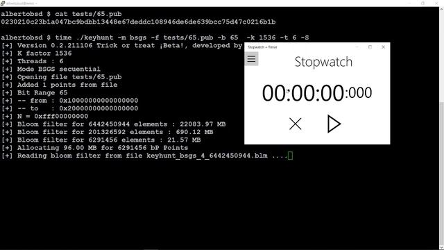 Keyhunt test to solve puzzle 65 смотреть онлайн