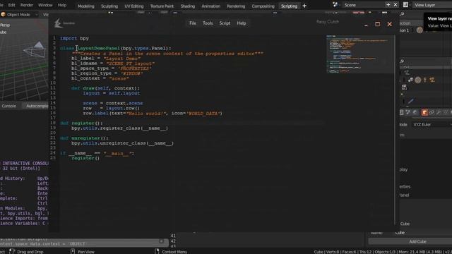 Develop a blender addon in less than 2 minutes using Bacutor смотреть онлайн