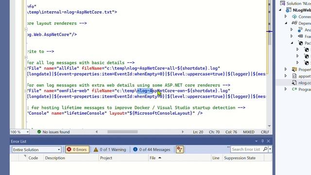 Setup NLog with minimal Web API in ASP.Net Core - C# .NET 7 смотреть онлайн