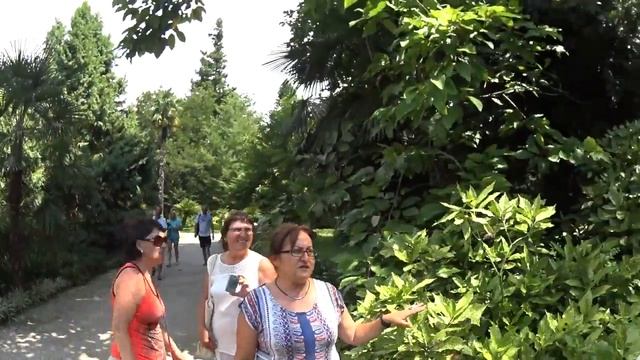 Ботанический Сад в Сухуме Абхазия Экскурсия в 2017 году смотреть онлайн