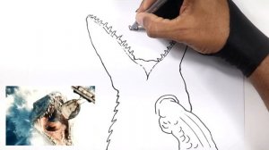 HOW TO DRAW MOSASAURUS (BEST MOVIE SCENE)