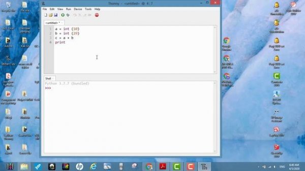 Thonny as Python IDE