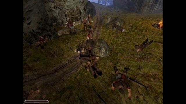 Gothic 2 Cheating fun: Epic mega fight - Bandits vs Miliz - смотреть онлайн
