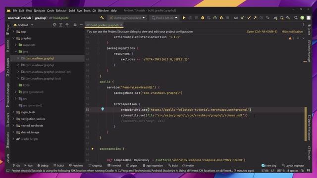 Apollo GraphQL Android Setup - Tutorial смотреть онлайн
