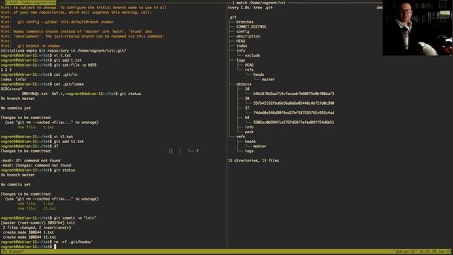 Quick review of git add/commit internals смотреть онлайн