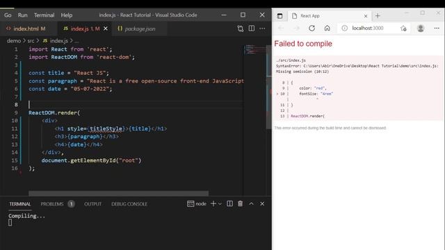 How to use CSS in React js смотреть онлайн