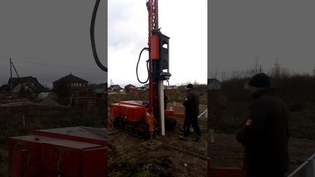 процесс забивки ж\б сваи смотреть онлайн
