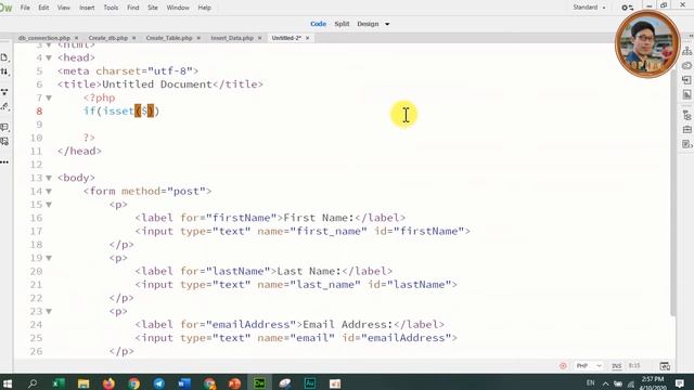How to insert HTML Form data into MySQL Database, PHP Tutorial for Beginners смотреть онлайн