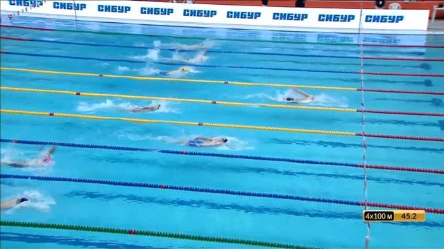 ЧР. Эстафета 4 по 100 метров. Комплекс. Мужчины. Финал#плаванье #swimrocket #брасс #кроль #плавание