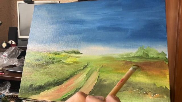 Беседы о живописи: Пишем простой пейзаж маслом смотреть онлайн