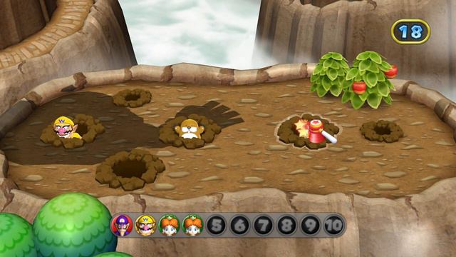 Mario Party 9 - Bowser Station (4 Players, Yoshi vs Waluigi vs Daisy vs Wario) смотреть онлайн